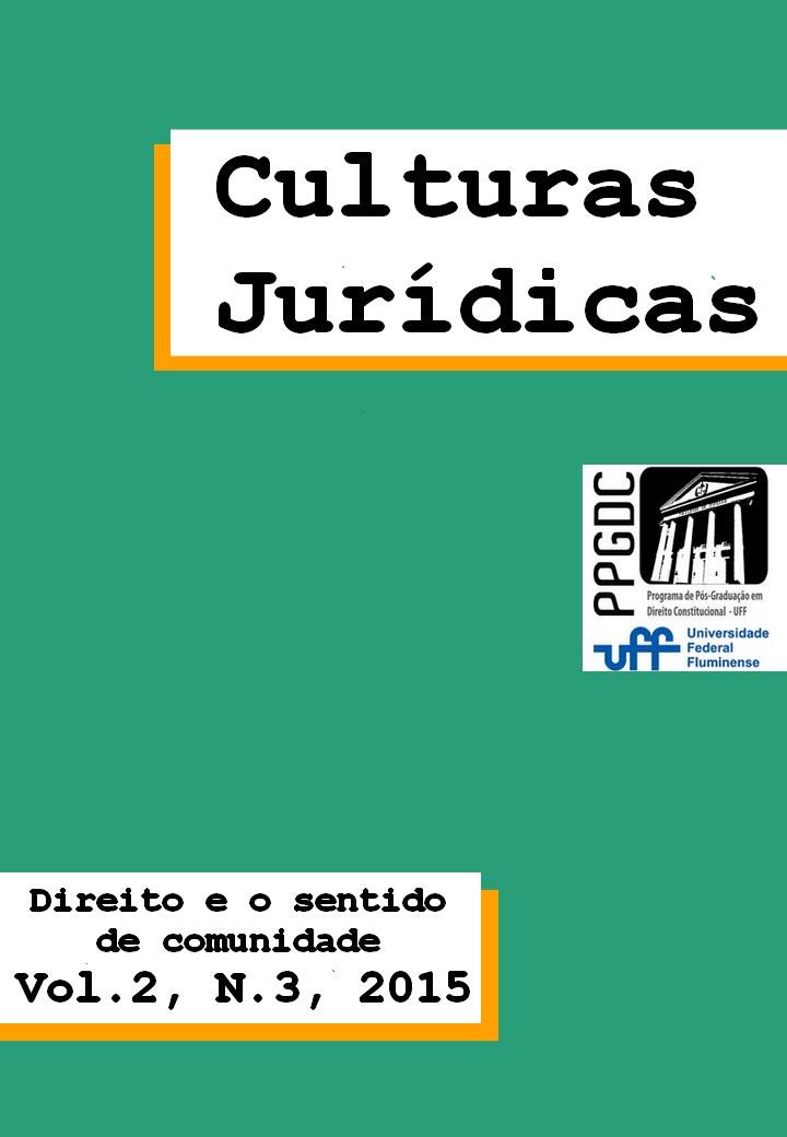 Volume 2, Número 3, 2015: Direito e o Sentido de Comunidade